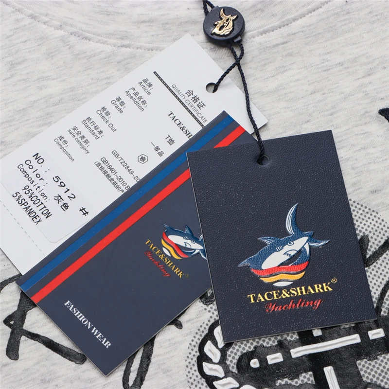 Футболка TACE &amp SHARK высокого качества повседневная мужская футболка с принтом