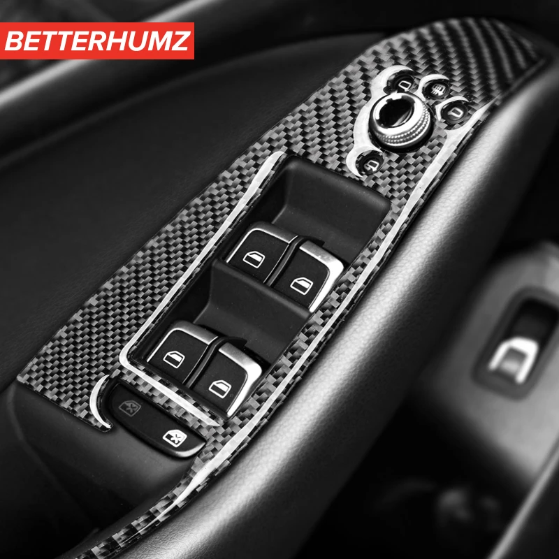 Для Audi Q5 8R SQ5 из углеродного волокна 4 шт. кнопки панели переключателя
