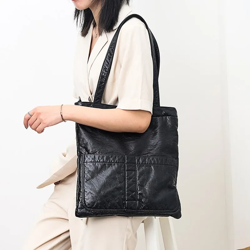 

Fashion Women Bag Simple Tote Bag Women's Handbag 2021 High-quality PU Leather Female Ladies Shoulder Bags Purses