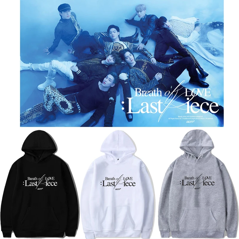 

KPOP GOT7 JB MARK JACKSON BAMBAM New Album Breath of Love: Last Piece Thick Hoodie Sweater for Men and Women