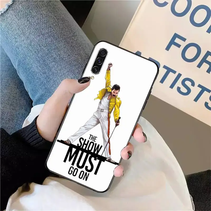 

Freddie Mercury Queen shell Phone Case For Samsung galaxy S 9 10 20 A 10 21 30 31 40 50 51 71 s note 20 j 4 2018 plus