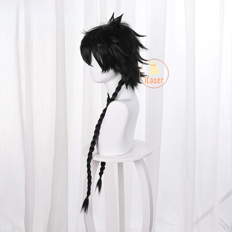 Hashida Haruka Anime Blue Period Cosplay Long Braids Wig Black Hair Party Role Play Props Unisex Heat Resistant Fiber | Тематическая