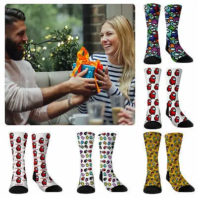 

Game Among Us Cosplay Sock Stocking Prop Christmas Cotton Keep Warm Man Woman Socks Gift Anime Socks Unisex