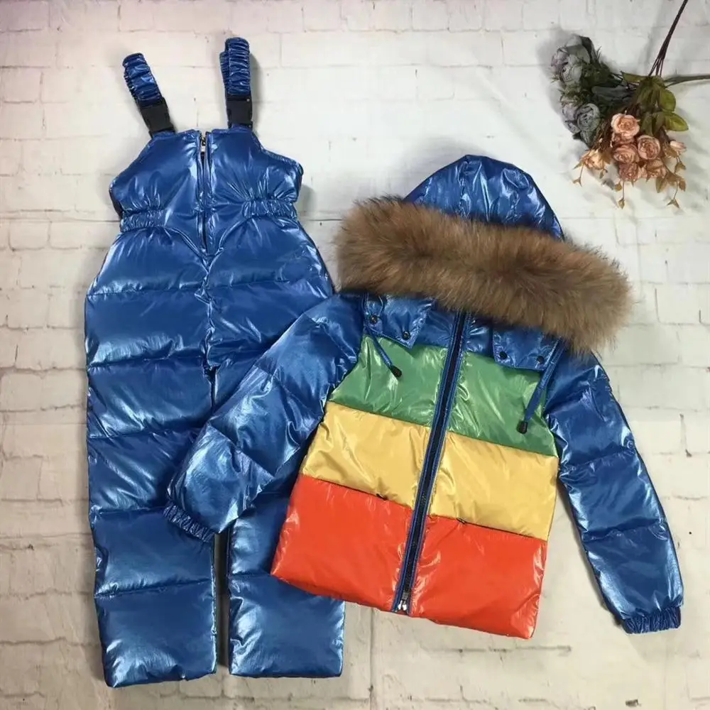 Детский пуховик зимняя куртка для мальчика детская Детские Зимние костюмы парка