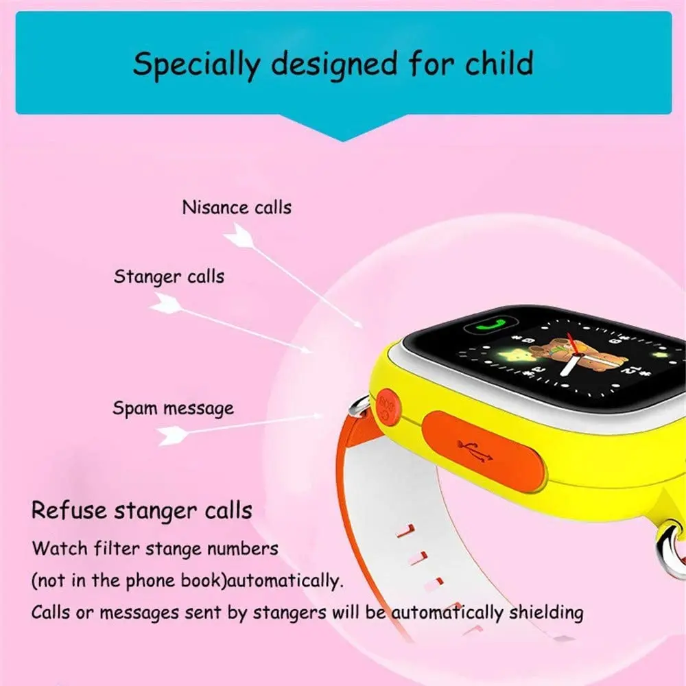 2021 smart watch q90 kids children baby watch sos call gps wifi location tracker anti lost alarm reminder monitor smartwatch ios free global shipping