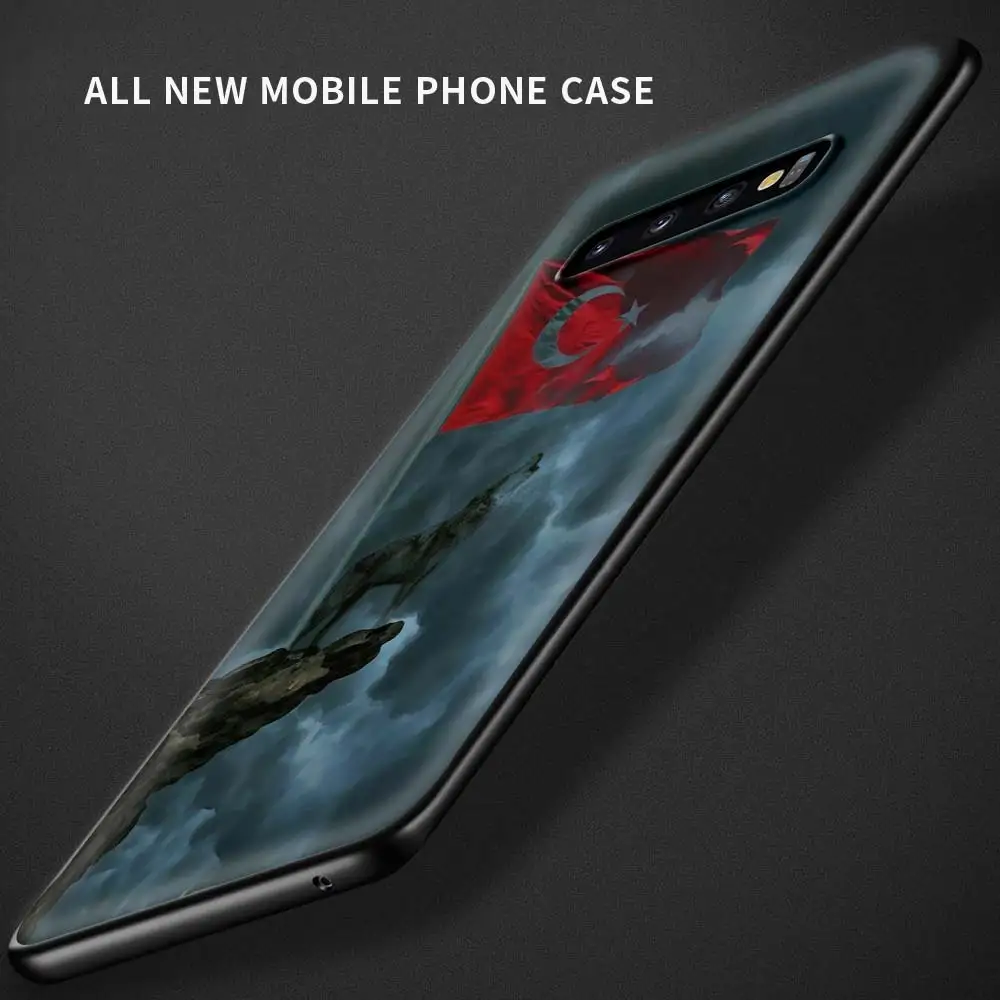 

Couqe for Samsung Galaxy S21 S20 FE S10E S10 Lite S9 S8 S20 Plus Ultra 5G Phone Case Flag Turkey Istanbul Antalya Mustafa Wolf