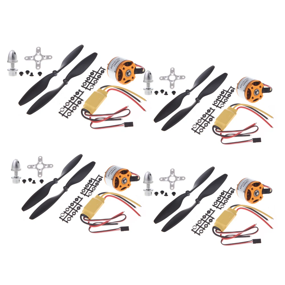 4 шт. A2212 1045 кв бесщеточный мотор с внешним ротором + 30A ESC пары Prop (B) четырехъядерный