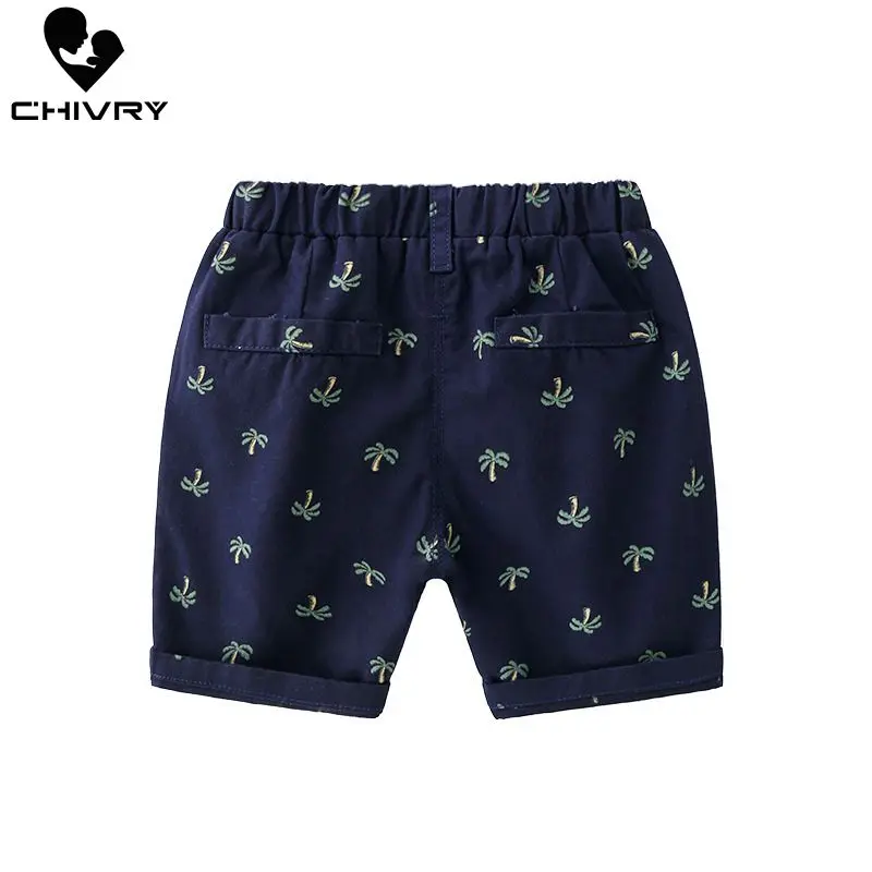 Новинка 2019 летние модные пляжные шорты для мальчиков эластичные со средней