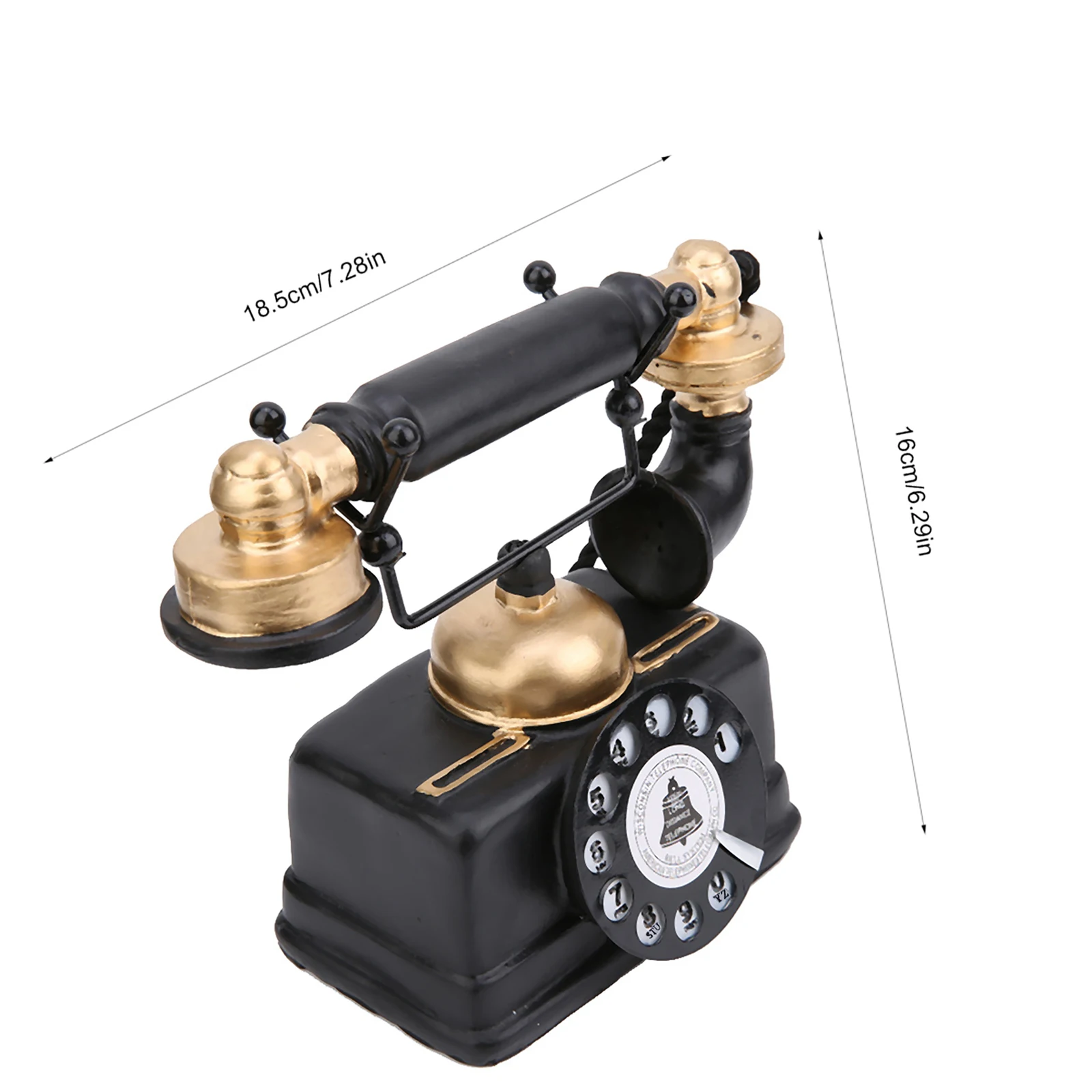 Новый старинный ретро телефон проводной стационарный украшение для домашнего