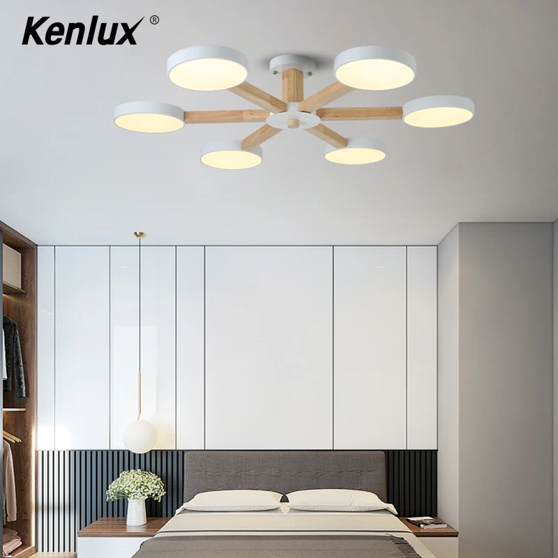 Скандинавская Простая Современная подсветильник лампа из массива дерева