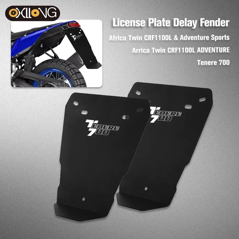 

Front Fender Mudguard License plate delay fender For Yamaha Tenere 700 Rally 2019 2020 2021 XTZ700 XT700Z Extender Extension
