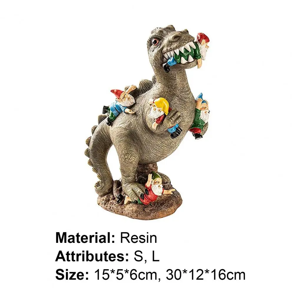 

Sculpture Funny Lifelike Epoxy Hilarious Eating Gnome Animal Statue for Outdoor