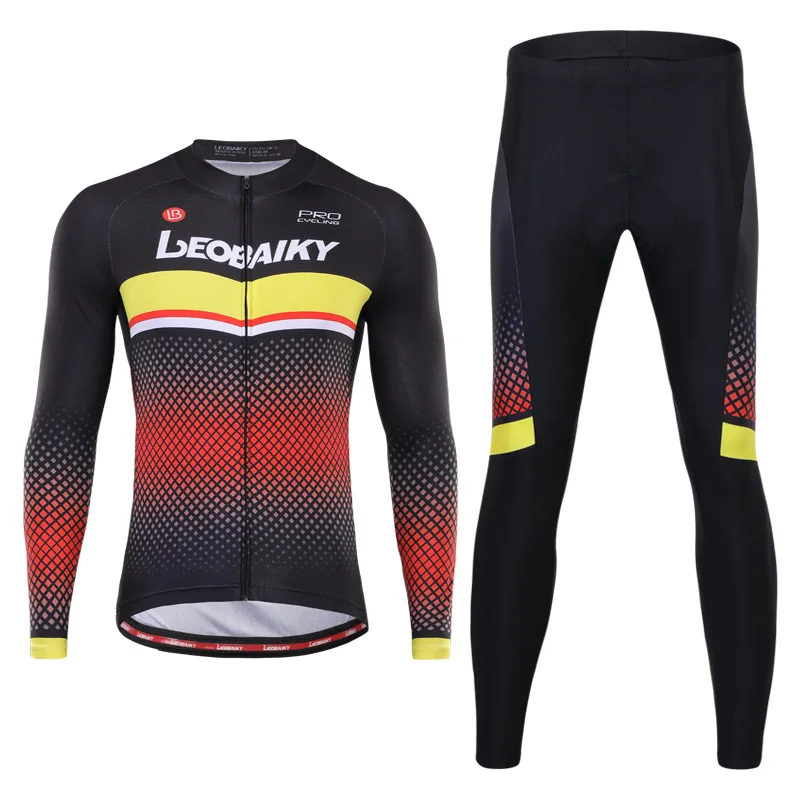 Newest Winter Thermal Fleece Cycling Jersey Set Men Pro Team Bike Clothing Mtb Racing Bicycle Sport Cycle Clothes Long Sleeves