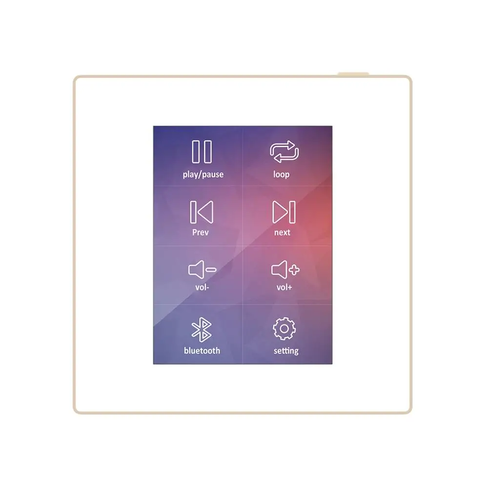 Настенная домашняя музыкальная система, Bluetooth цифровой стерео усилитель, Bluetooth/TF музыкальный плеер, мини-настенный усилитель
