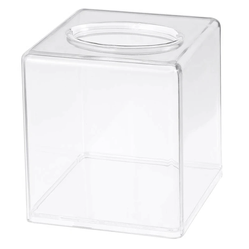 

Square Tissue Box Cover Tissues Paper Holder for Bathroom Tissue Box Plastic Toilet Paper Holder Box Layer Napkin Dispenser Orga