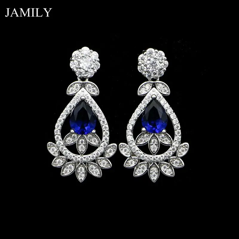 Женские серьги из серебра 925 пробы с фианитом | Украшения и аксессуары