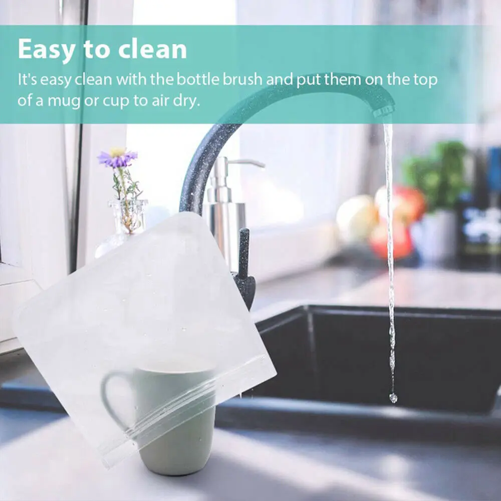 10 шт. утолщенный мешок для еды PEVA многоразовые сумки морозильной камеры Сумки