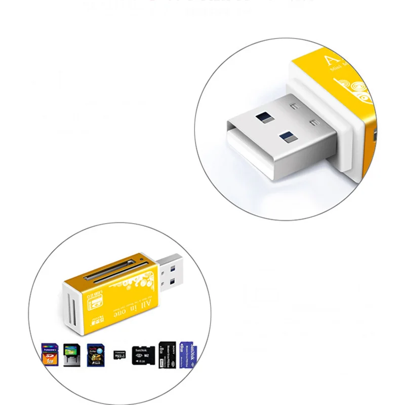 Кардридер 4 в 1 алюминиевый корпус кардридер usb 2 0 все одном высокоскоростной