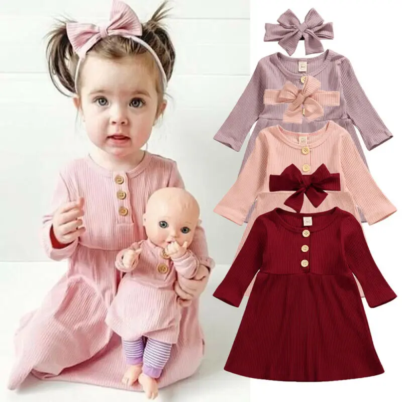 Детское трикотажное платье трапеция для новорожденных и девочек|Платья| |