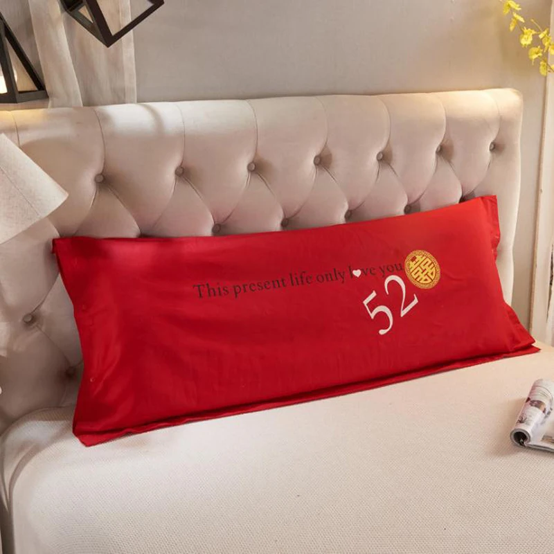 Домашняя двойная длинная наволочка для подушки хлопковая с рисунком королевской