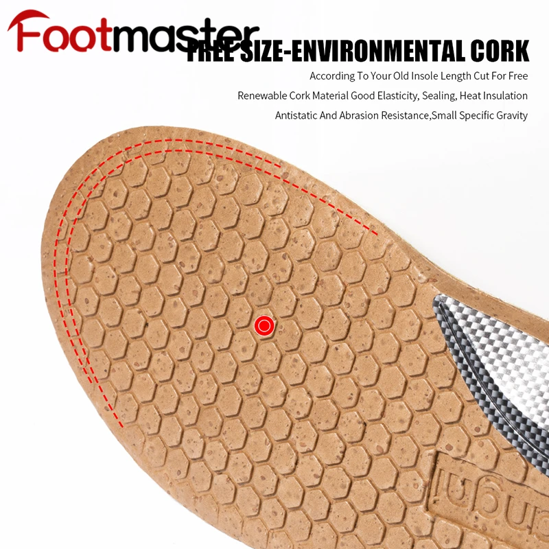 FootMaster Breathable Orthopedic Insole Cowskin Insole To Relieve Flat Feet Insoles Arch Support Shoe Pad Unisex Insole