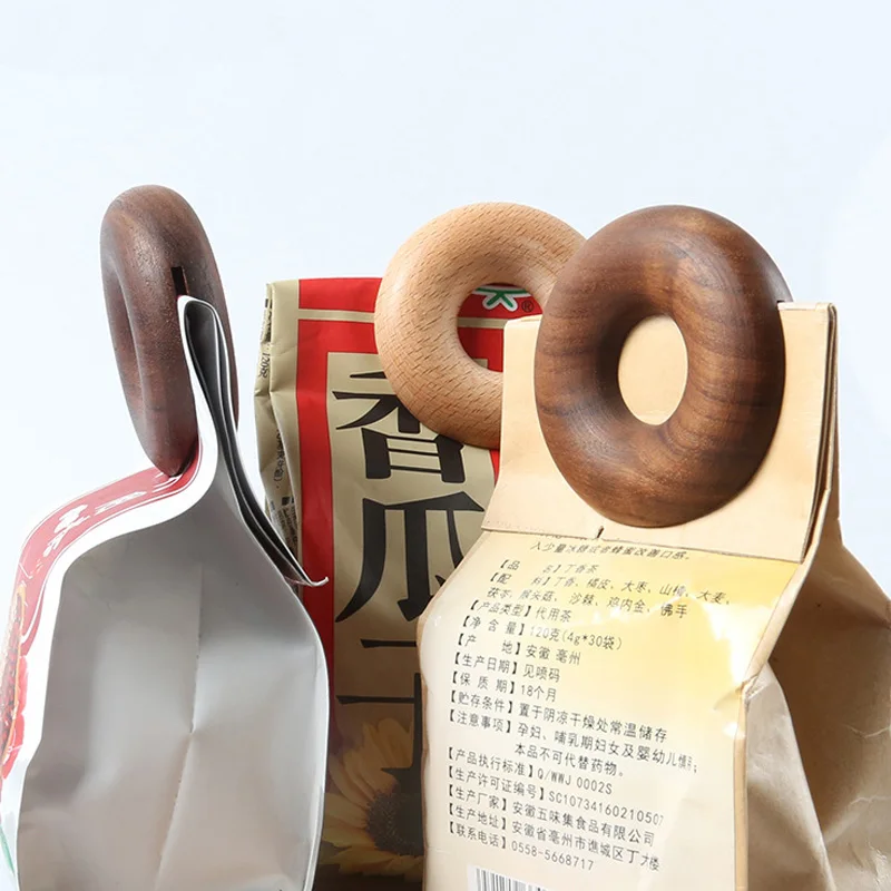 

5 шт Творческие деревянные зажимы запечатывания форма для пончиков Еда зажимы сумка Влагонепроницаемая зажимы Кухня аксессуары мешок Держ...