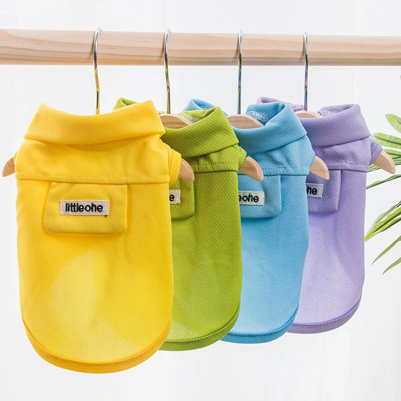 

Spring and Summer Puppy Dog Two-legged Clothes Simple Dog Vest Shirt Cat T-shirt Small and Medium-sized Dog Pet Clothes