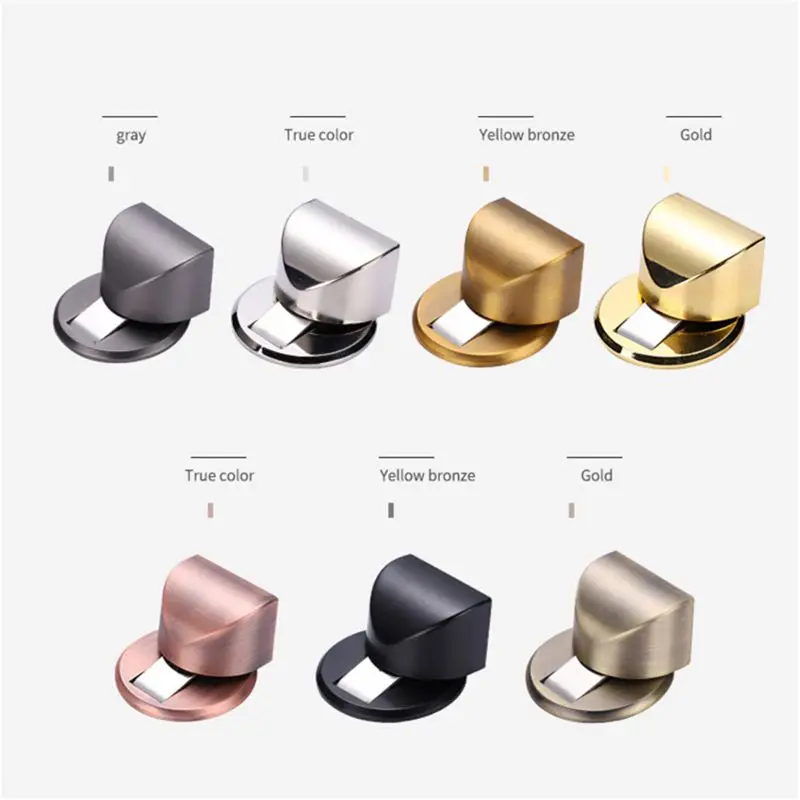 

Magnetic Door Stops Door Stopper Hidden Door Holders Catch Floor Nail-free Doorstop Furniture Hardware