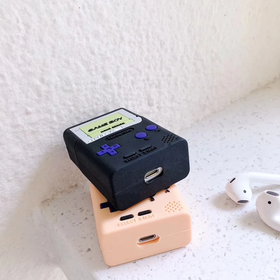 Горячие 3D розовые Ретро игры мальчик беспроводной Bluetooth гарнитура силиконовый чехол для Airpods Earphne защитный противоударный чехол Мягкие Чехлы