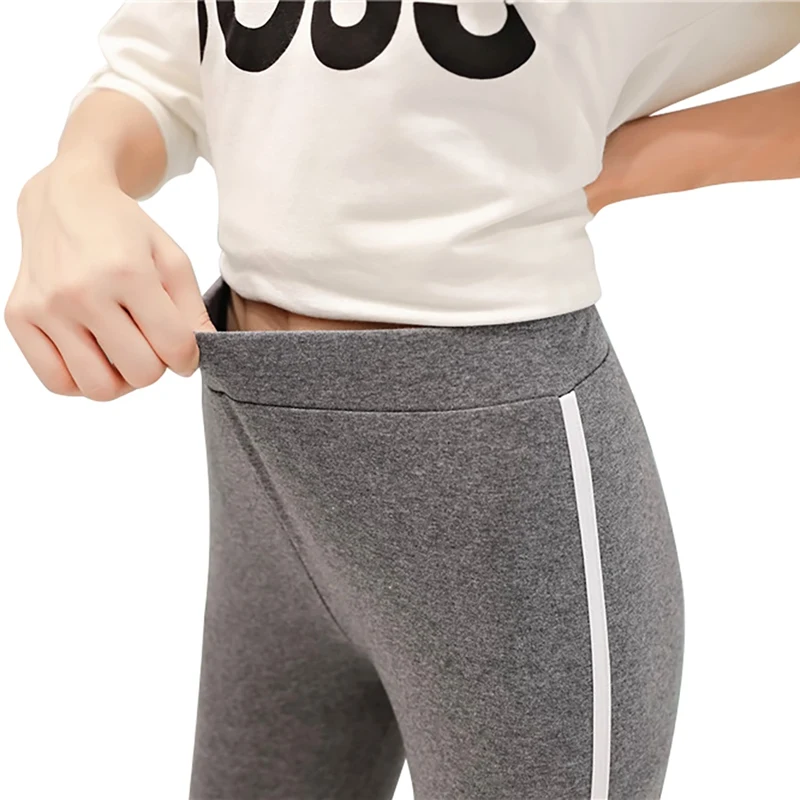 

Dropshipping Women Heart-shaped Foot Autumn Cotton Leggings Stretch Large Size Trousers Slim Slimming Sweatpants