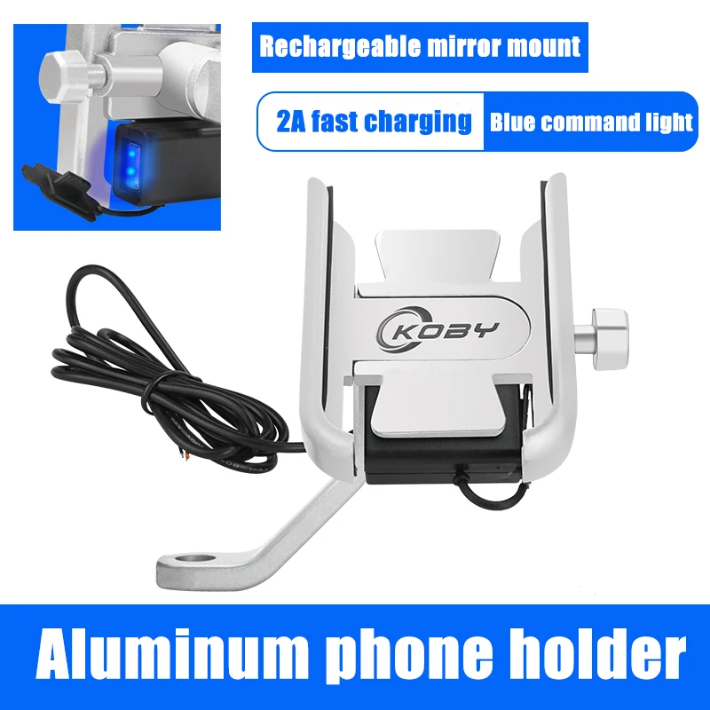 Universal fast charging Aluminum Alloy phone holder Motorcycle Motorbike Bicycle Handlebar Phone Stand Mount Rotatable | Автомобили и