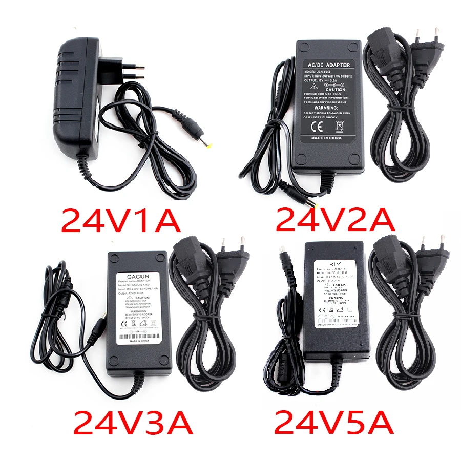 

12V 24V Universal Power Adapter Led Strip Charger EU US 12 24 V Volt Power Adapter AC DC 220V To 12V 24V 1A 2A 3A 5A 6A 8A 10A