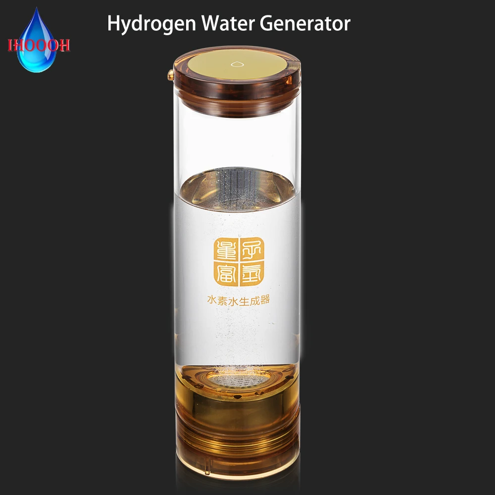 

High Pure Hydrogen Generator Seperate H2 O2 Rechargeable Titanium Electrode Healthy Drinking Water Bottle Anti-Aging Product