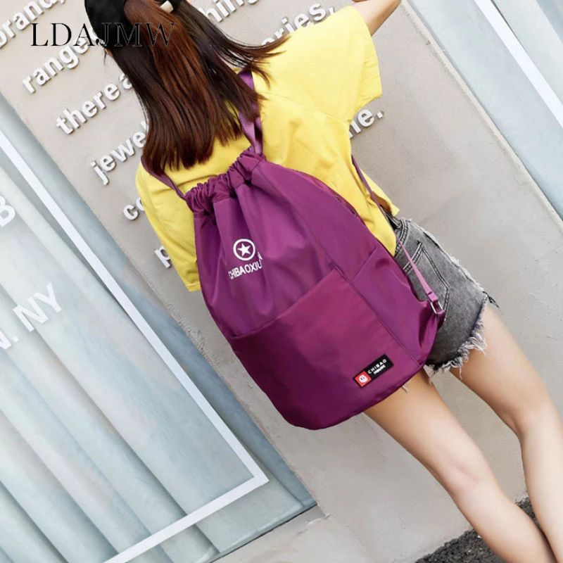 Спортивный водонепроницаемый рюкзак на шнурке вместительная пляжная сумка для