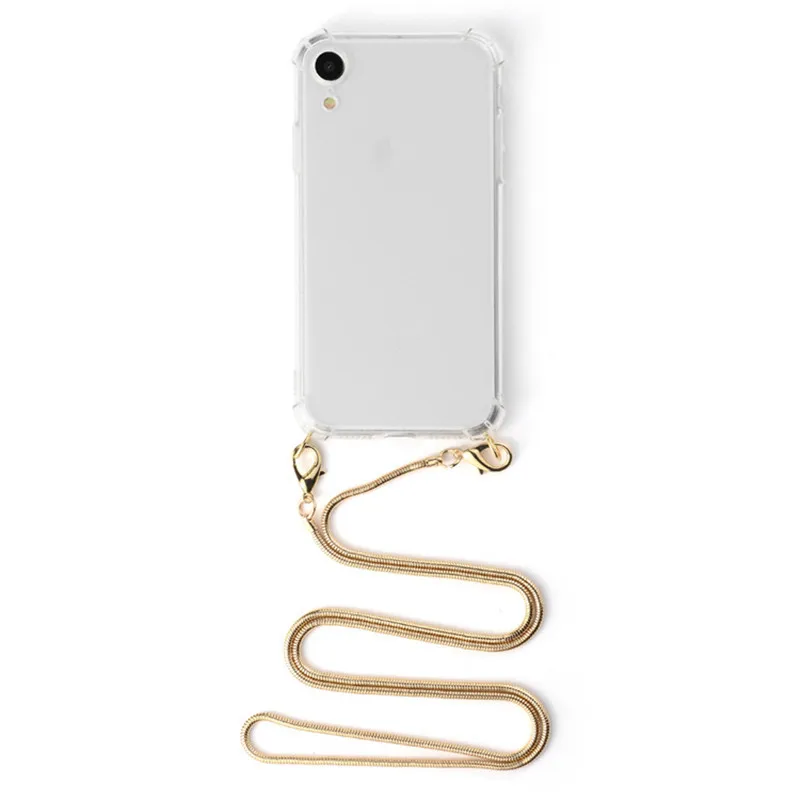 Чехол для телефона с цепочкой через плечо и металлической Sony Xperia XZ4 XZ3 XZ2 XZ1 Compact XA3