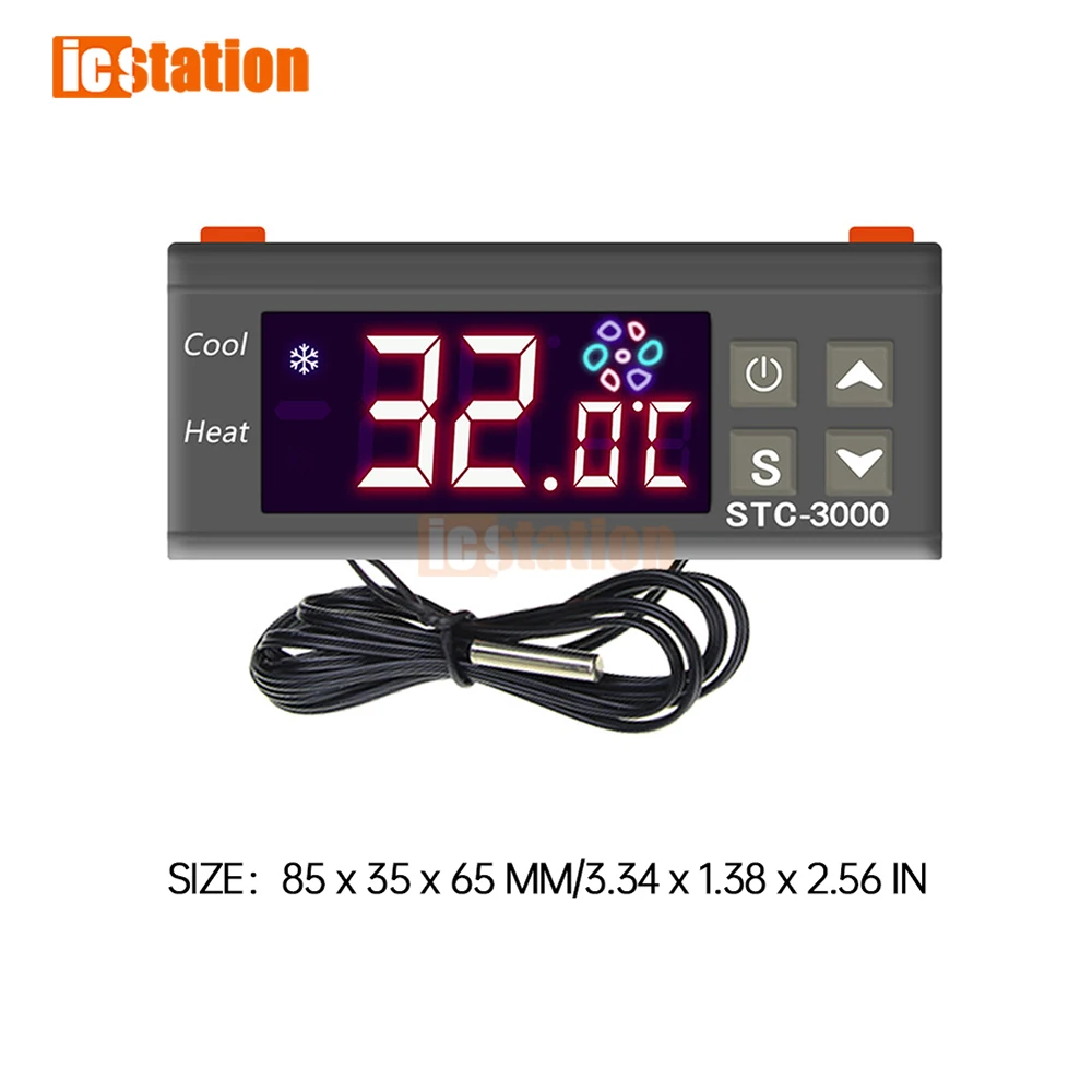 Цифровой температурный контроллер терморегулятор Температурный датчик реле