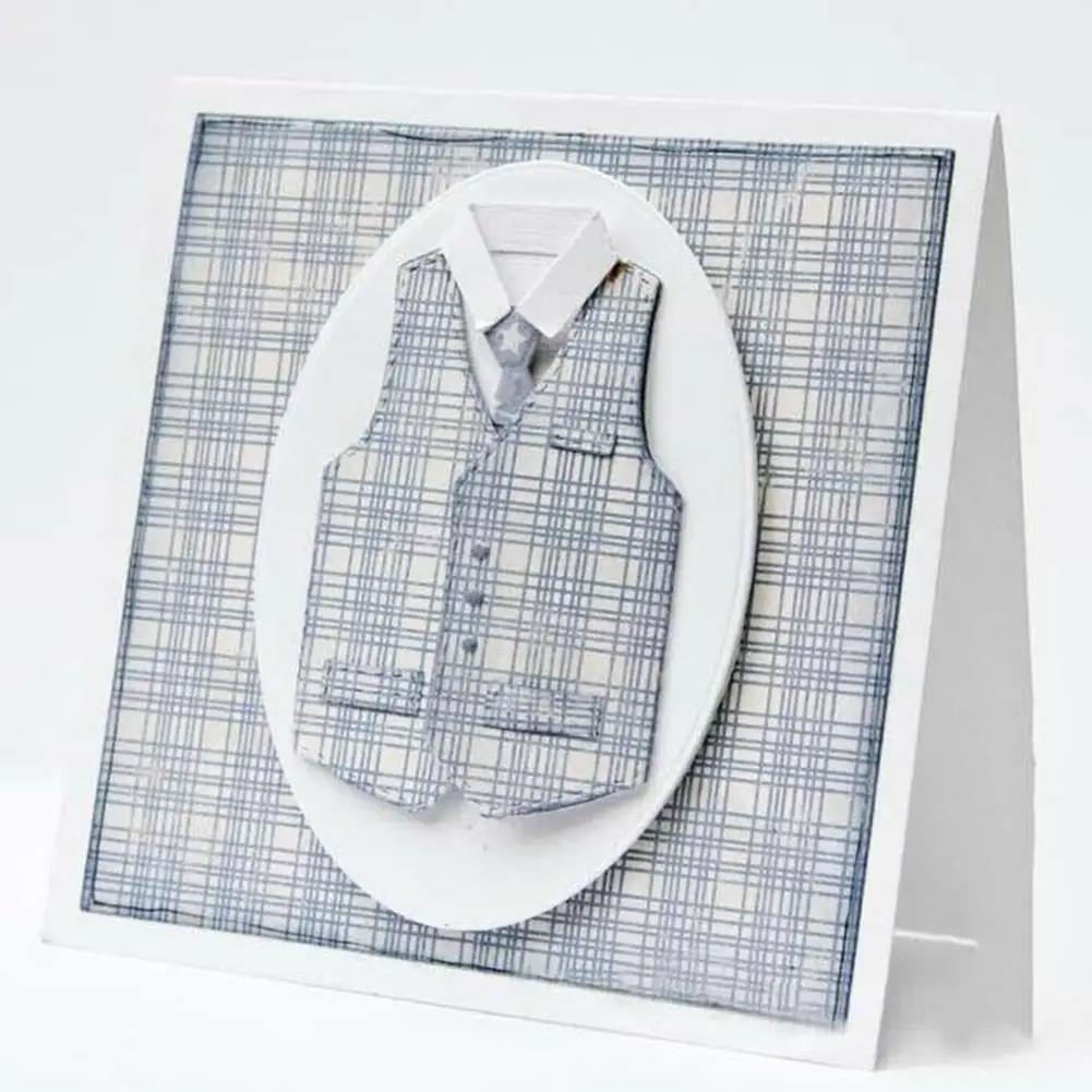 2021 Вырубные штампы в форме рубашки для рукоделия трафареты шаблоны скрапбукинг