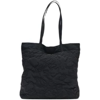 brands large capacity tote women shoulder bag designer casual thread shopper bags for women 2021 polyester handbag purses clutch