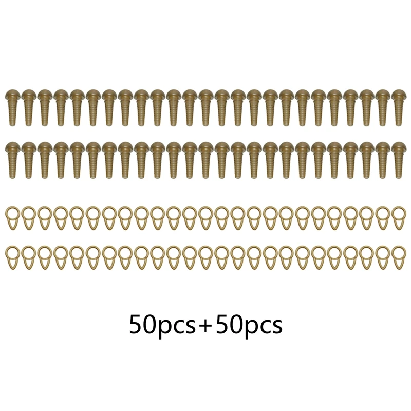 

100Pcs Fishing Safety Sleeves Carp Run Rings Safety Lead Clips Fishing Tackle Terminal Fishing Gear Accessories