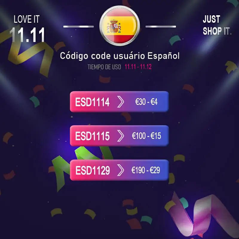 

11.11 AliExpress код платформы-Испания