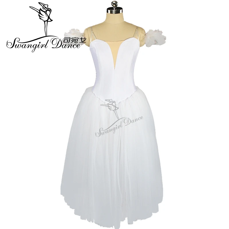 

Белое балетное платье-пачка для взрослых, профессиональное романтическое балетное платье для девочек, одежда для выступлений bt9028
