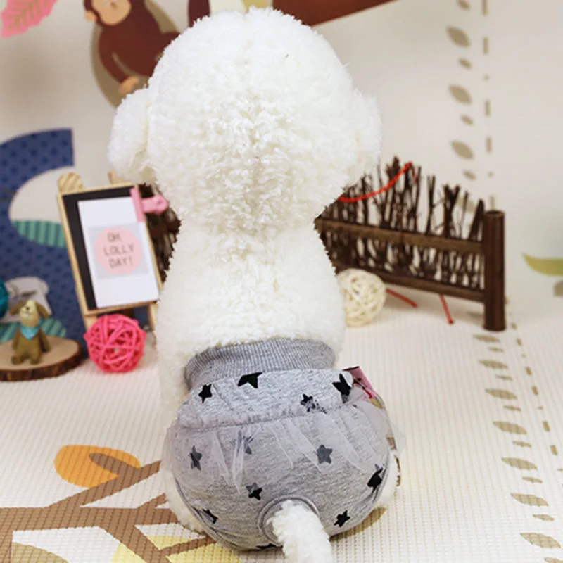 Женский Собака моющиеся пеленки нижнее белье хлопковые шорты санитарно собака