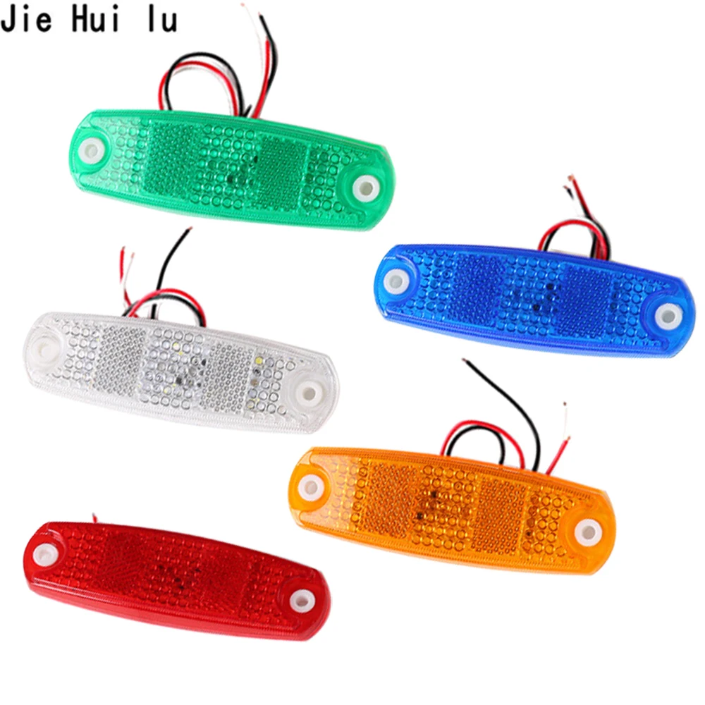 

12V / 24V Car External Light 6 SMD LED Auto Car Truck Lorry Side Marker Indicator Tractor Trailer Light Rear Side Lamp Low Power