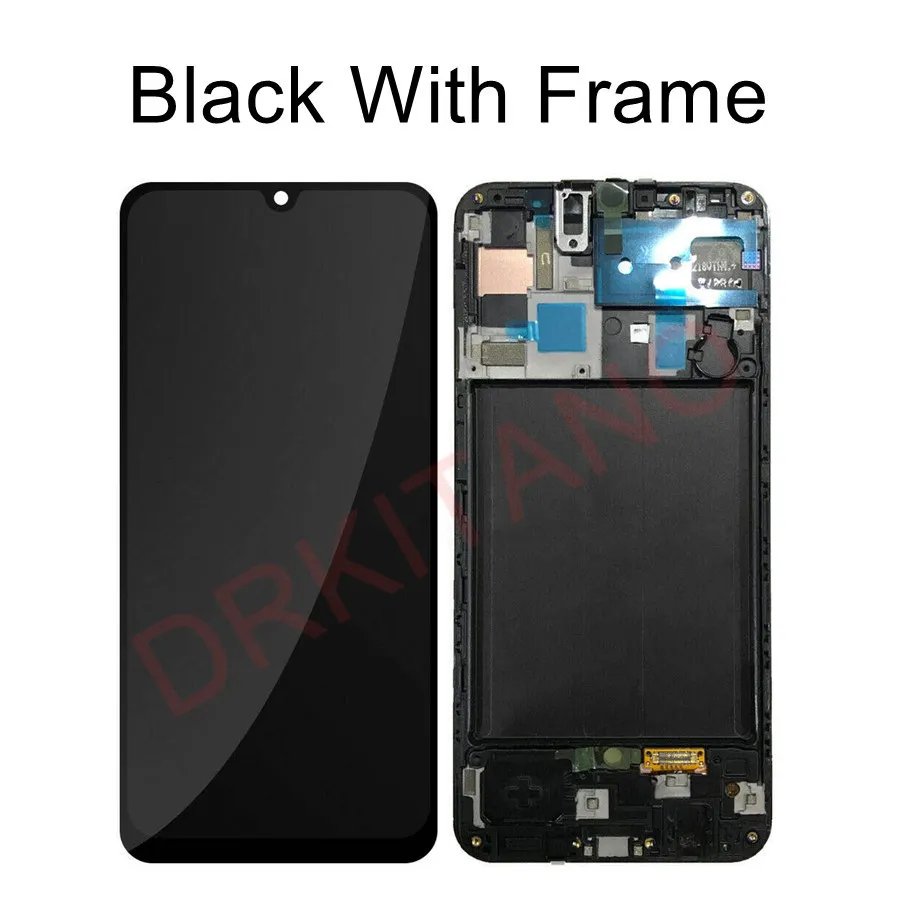 Для samsung Galaxy A50 A505F/DS A505F A505FD A505A ЖК-дисплей сенсорный экран дигитайзер в сборе для samsung A50 ЖК-дисплей с рамкой