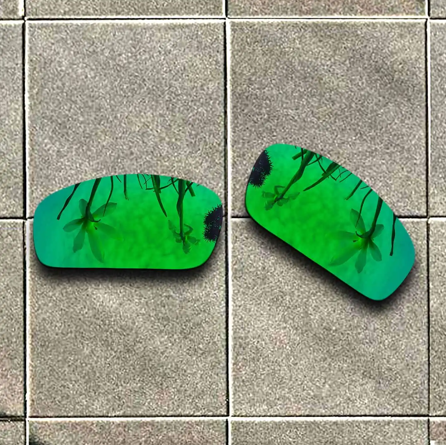 

Emerald Green Polarized Sunglasses Replacement Lens for-Oakley Monster Pup Frame 100% UV Protection Good Fitness