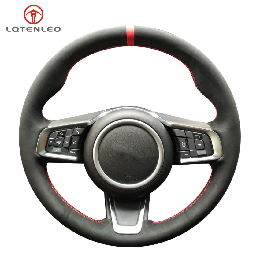 

LQTENLEO, черная замша для Jaguar E-Pace 2017-2019 XE XEL 2015-2019 F-Pace XF XFL 2016 2017 2018 2019
