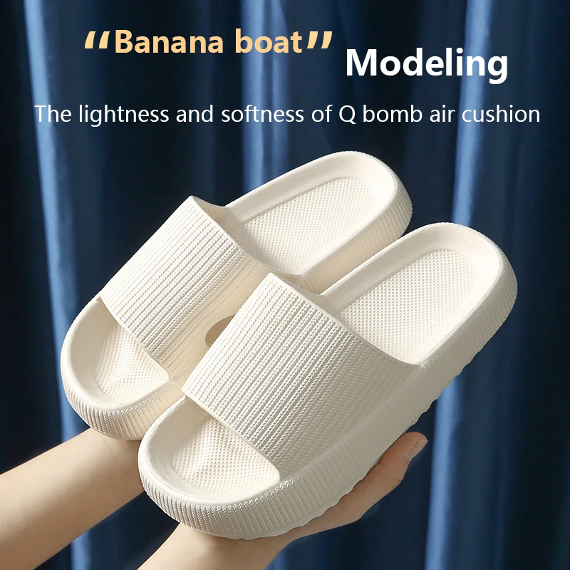 

The New Thicker Comfortable Slippers For MenAnd Women Home BathroomBath CoupleThick Bottom Home Sandals And Slippers Summer Wear