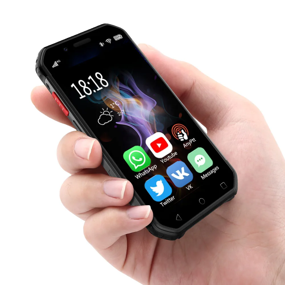 SERVO 4G LTE 3," маленький телефон IP68 Водонепроницаемый MTK6737 3 ГБ 32 ГБ NFC Walkie talkie прочный смартфон 13 МП разблокировка лица ID телефон
