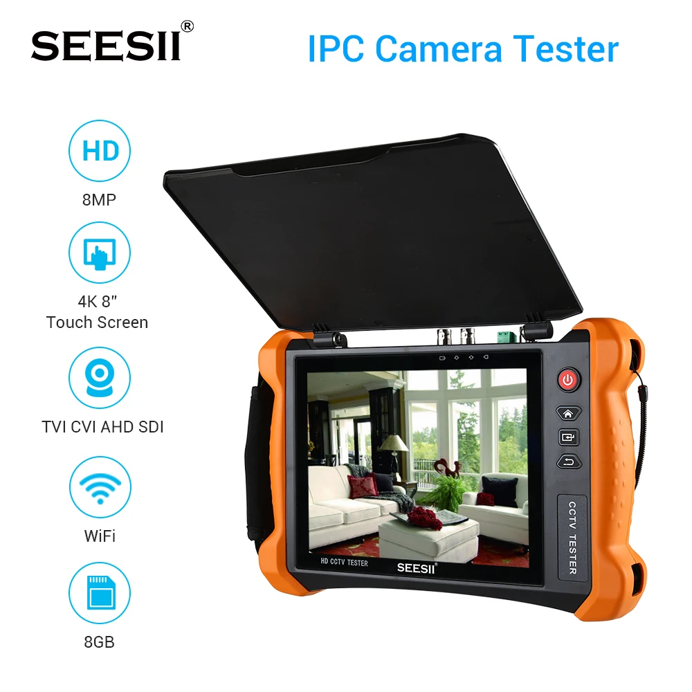 X9 ADHS 8MP IP камера тест er TVI CVI AHD SDI CVBS монитор 8 &quotWiFi PTZ Безопасности аналоговый
