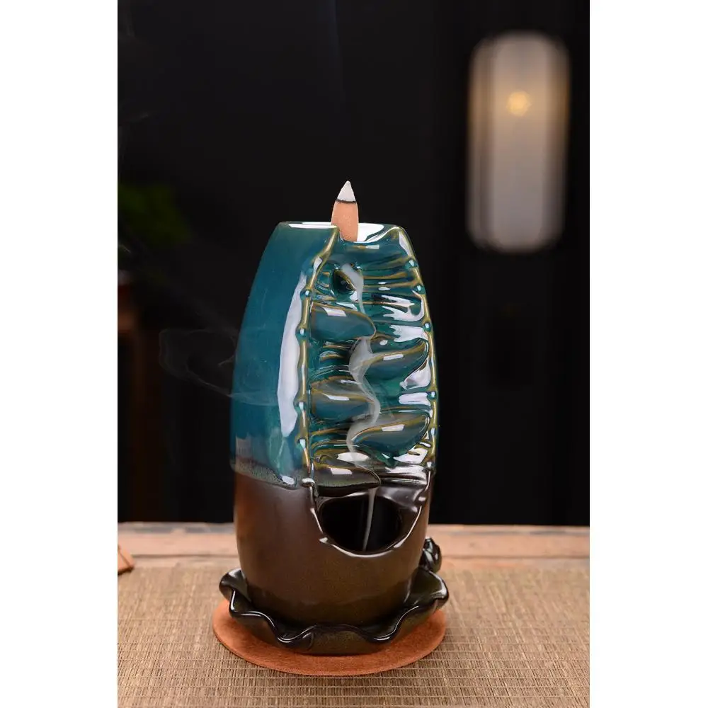 

Smoke Waterfall Incense Stick Holder Backflow Incense Burner Home Decor Backflow Censer Aromatherapy Smoke Reflux Incense Censer